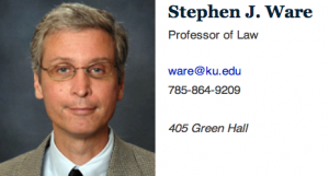 Steve Ware, KU Law, Lawrence, Kansas